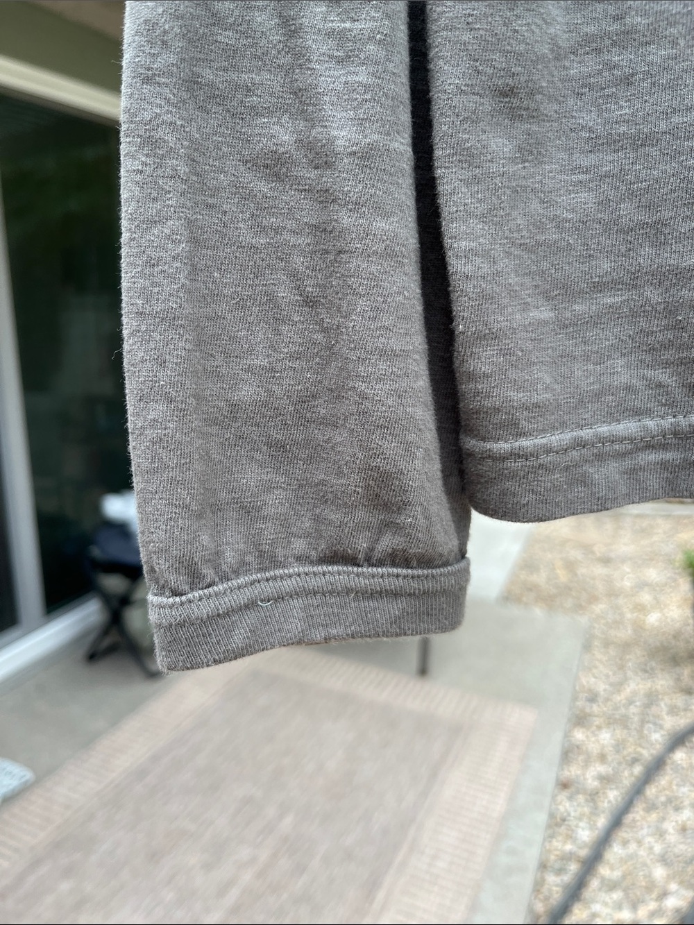 Sunray 100% Cotton Long-Sleeve Crewneck Gray Olive Size M/L - Picture 3 of 6